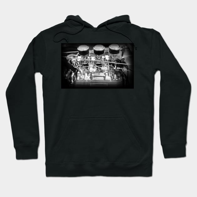 Hot Rod Motor Block Hoodie by Beate Gube